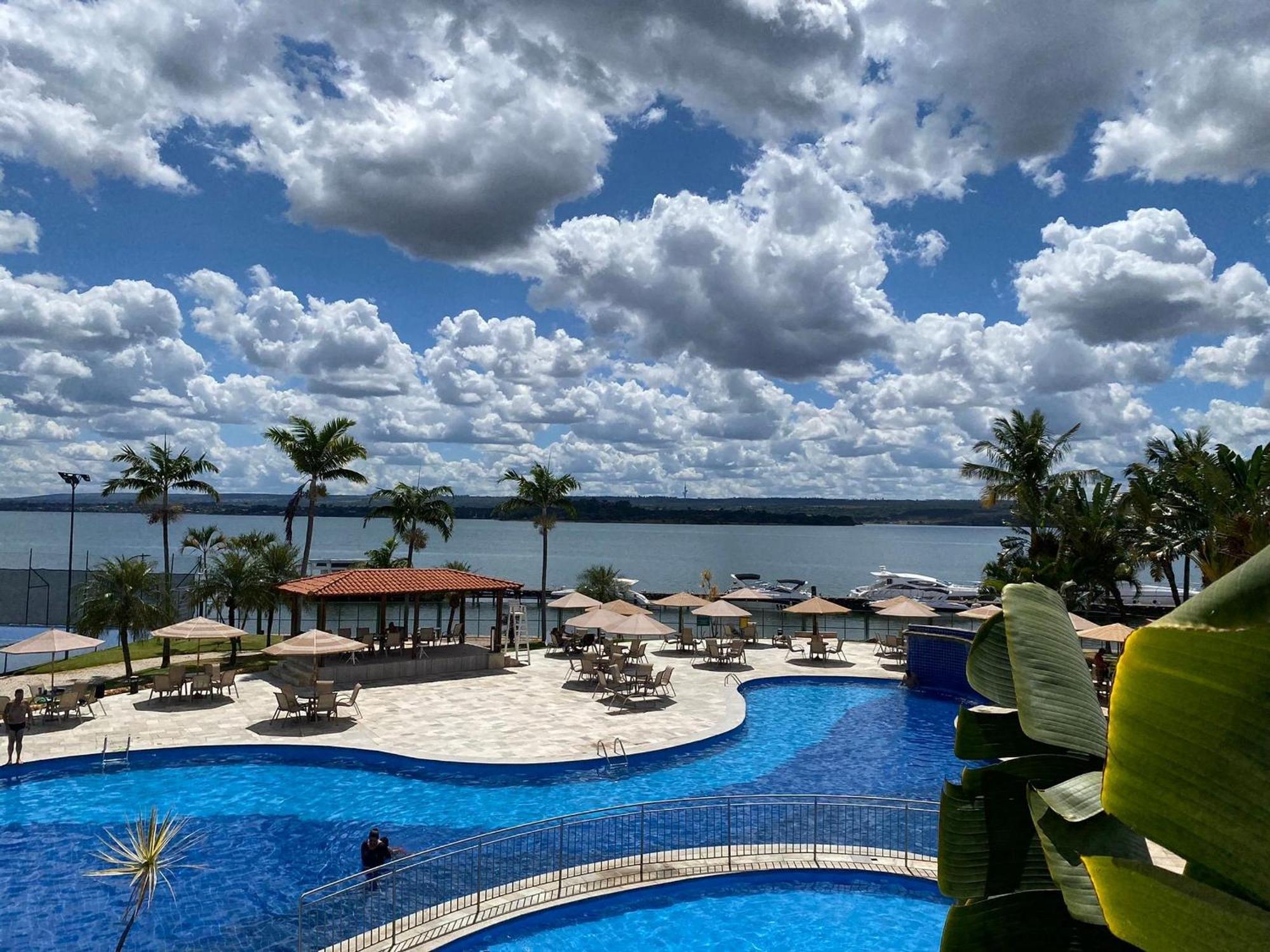 Luxuoso Flat Lake Side Com Vista Para O Lago Brasília Exterior foto